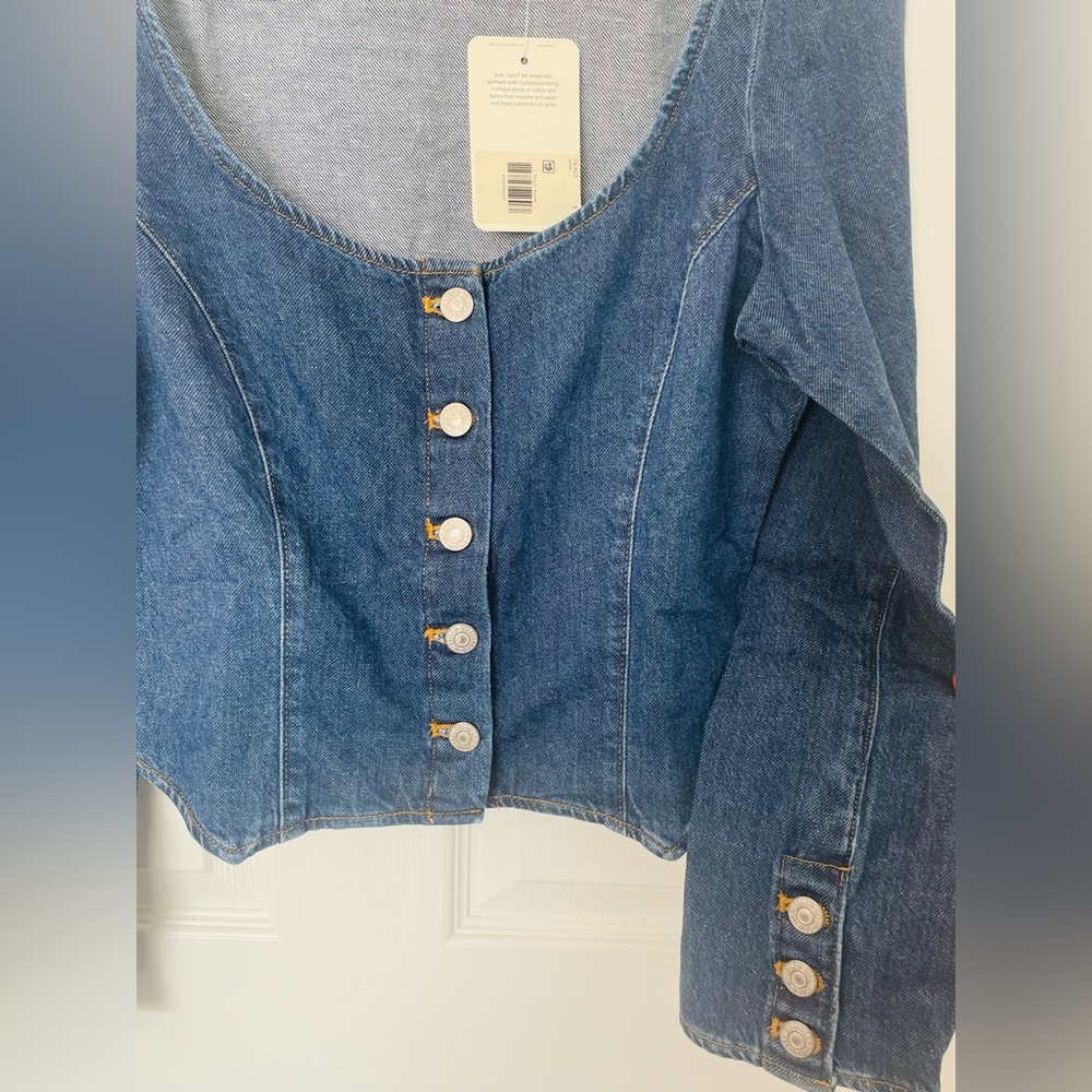 Levi’s denim corset long sleeve blouse (Updated sizes) - Picture 6 of 15